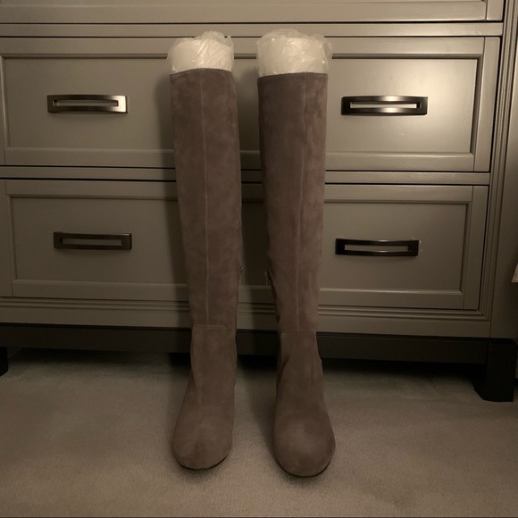 🆕Vince Camuto Sashe Slouch Grey High Shaft Boots - Picture 3 of 12